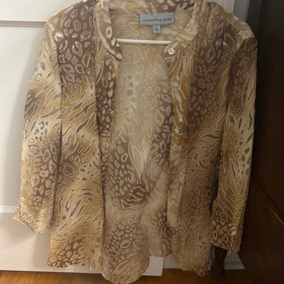 Jungle 3/4 sleeve top - Picture 1 of 3